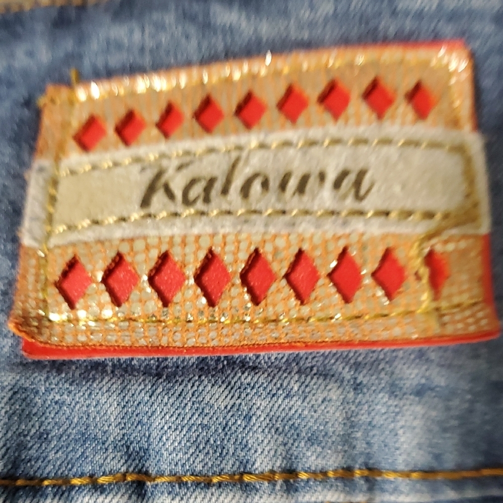 Vtg Kalowa Premium Blue Push Up Stretch  Jeans  Size 29 - Picture 15 of 16